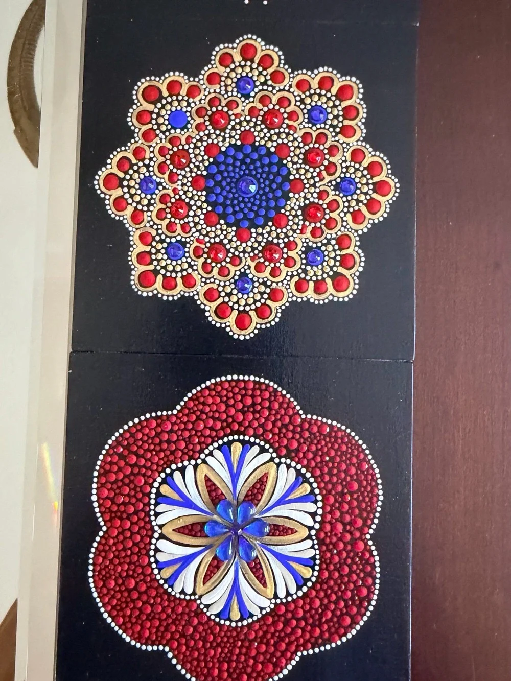 Diana’s Mandalas hand painted